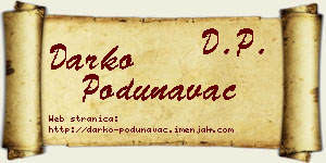 Darko Podunavac vizit kartica